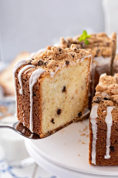 Chocoladekoekje cake gemaakt in een buispan — Stockfoto