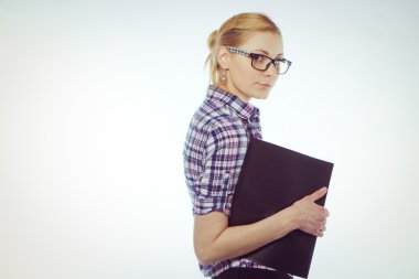 iş kadını gülümseyen