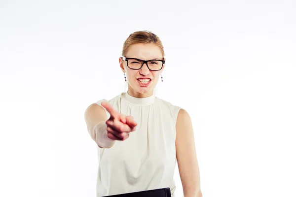 Stressato e spaventando donna — Foto Stock