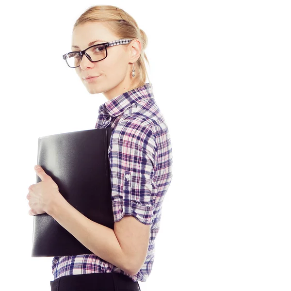 Feliz sonriente mujer de negocios — Foto de Stock