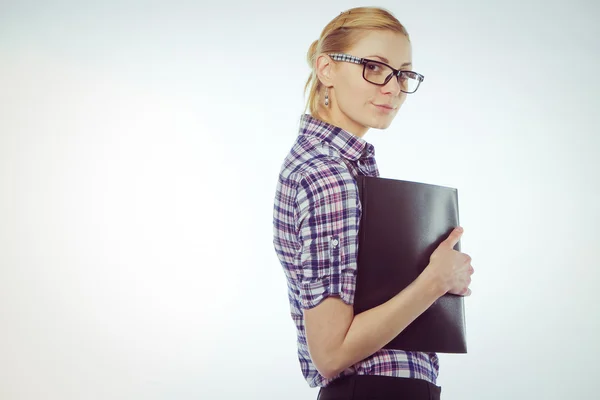 Happy smiling business woman — Stock Photo, Image