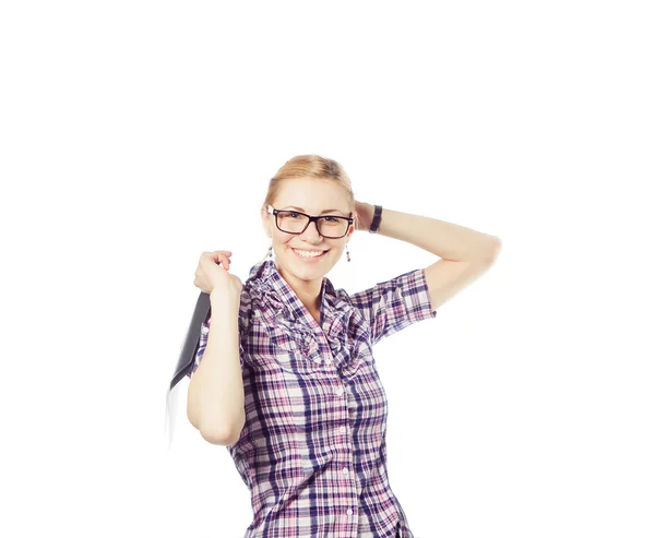 Mujer de negocios sonriente — Foto de Stock