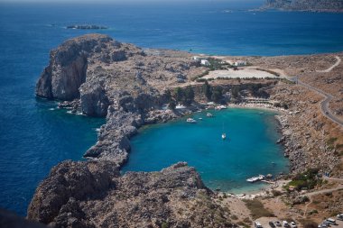 Yunan Adaları - rhodes, lindos bay