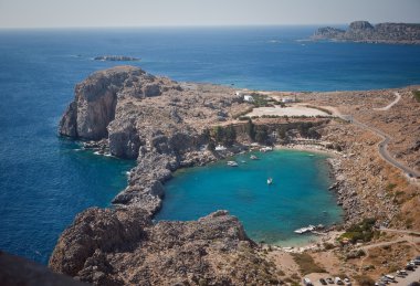 Yunan Adaları - rhodes, lindos bay