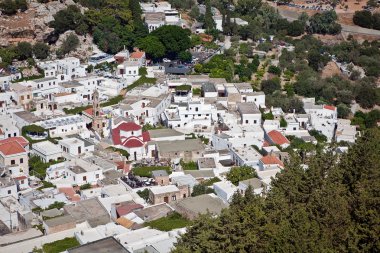 Yunanistan şehrin havadan görünümü