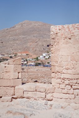 Yunanistan şehrin havadan görünümü