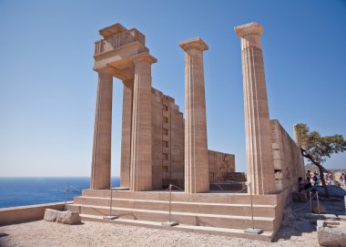 lindos, Rodos, Yunanistan, Apollon antik tapınak