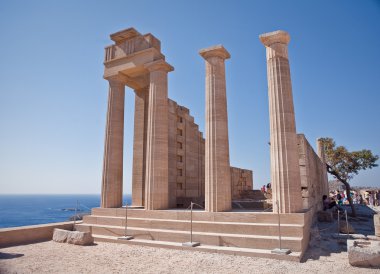 lindos, Rodos, Yunanistan, Apollon antik tapınak