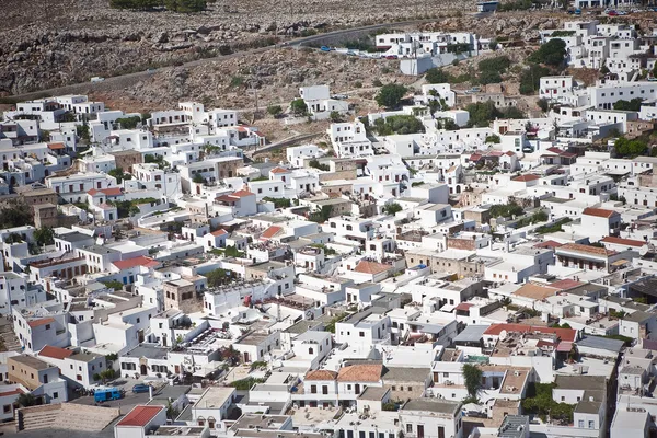 Vista aérea da cidade na Grécia — Fotografia de Stock