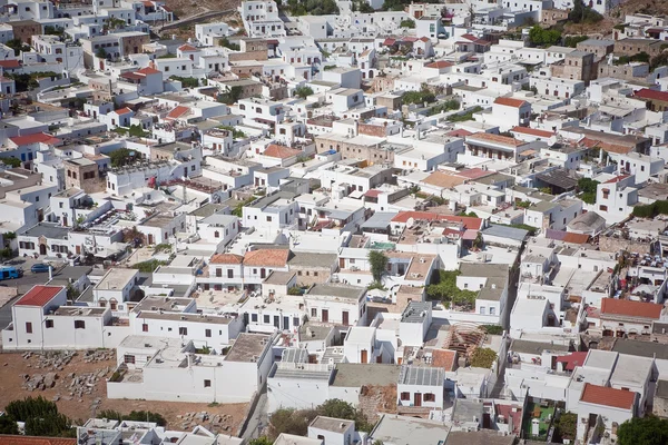 A légi felvétel a város Görögországban — Stock Fotó