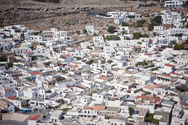 Vista aérea da cidade na Grécia — Fotografia de Stock
