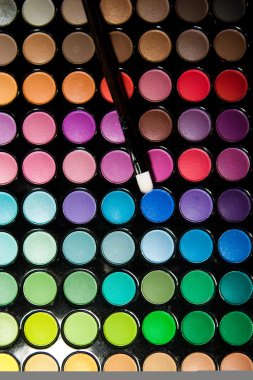 makyaj seti. profesyonel çok renkli göz farı paleti