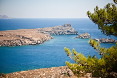 Yunan Adaları - rhodes, lindos bay