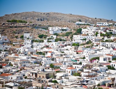 Yunanistan şehrin havadan görünümü