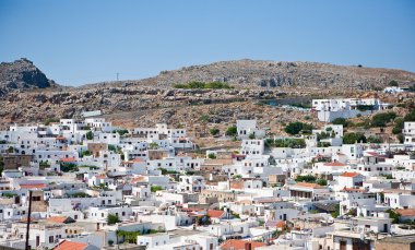 Yunanistan şehrin havadan görünümü