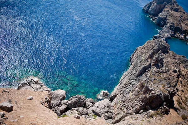 Wyspy greckie - Rodos, lindos bay — Zdjęcie stockowe