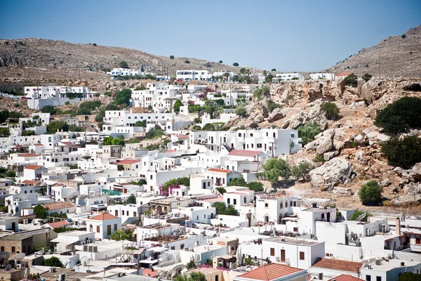 Aerial view of the town in Greece — Stock Photo, Image