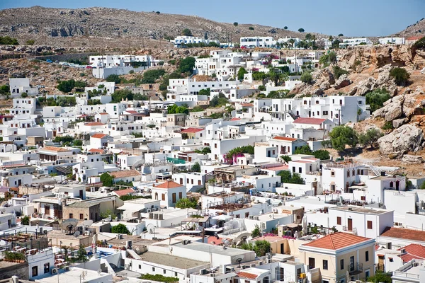 Luchtfoto van de stad in Griekenland — Stockfoto