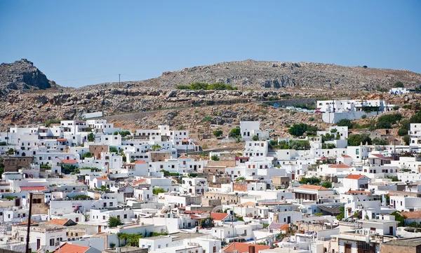Luchtfoto van de stad in Griekenland — Stockfoto