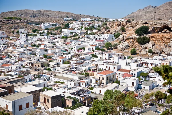 Vue aérienne de la ville en Grèce — Photo