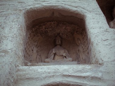 Çin, shanxi: taş oyma yungang mağarasını