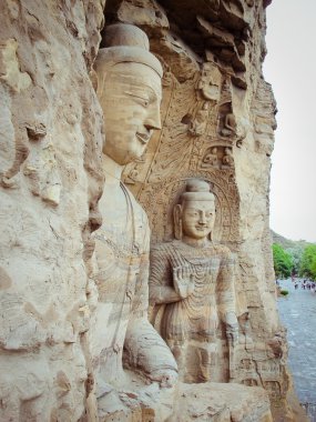 Çin, shanxi: taş oyma yungang mağarasını