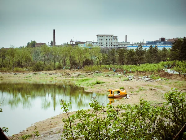 China, shanxi: steenhouwen van grotten van yungang — Stockfoto