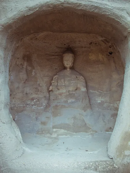 Cina, shanxi: scultura in pietra delle grotte dello Yungang — Foto Stock