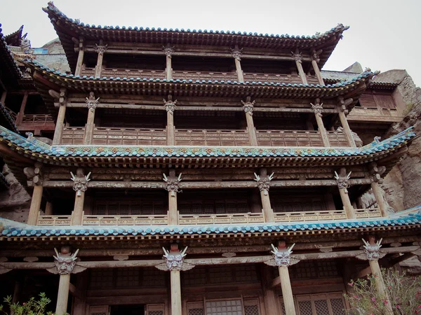 China, shanxi: steenhouwen van grotten van yungang — Stockfoto