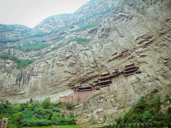 Hängande tempel nära Datong (Kina) — Stockfoto