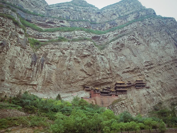 Templo pendurado perto de Datong (China ) — Fotografia de Stock