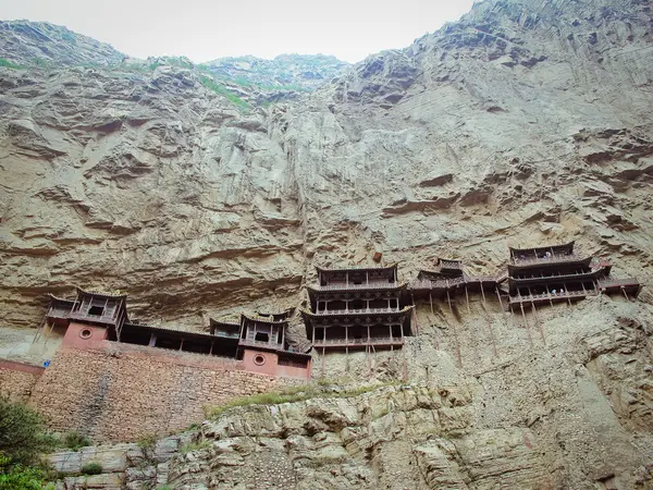 Templo pendurado perto de Datong (China ) — Fotografia de Stock