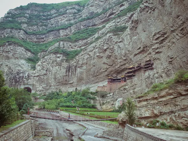 Hängande tempel nära Datong (Kina) — Stockfoto