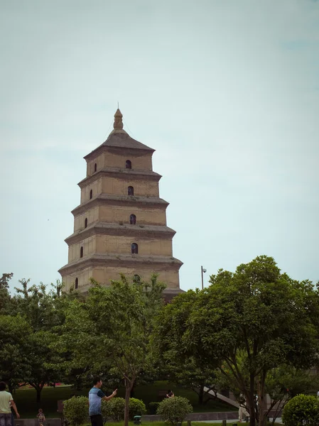 Pagoda gigante del ganso salvaje - pagoda budista en Xian, China . — Foto de Stock