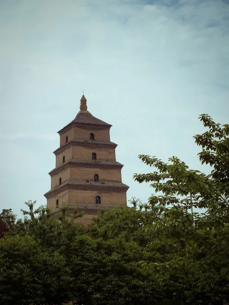 Giant Wild Goose Pagoda - Buddhist pagoda in Xian, China. — Stock Photo, Image