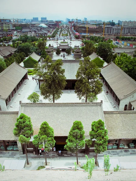 Park near Giant Wild Goose Pagoda Xian, China. — Stock Photo, Image