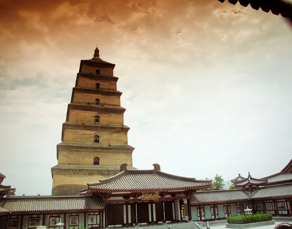 Dev Vahşi kaz Pagodası - Budist pagoda Xian, Çin. — Stockfoto