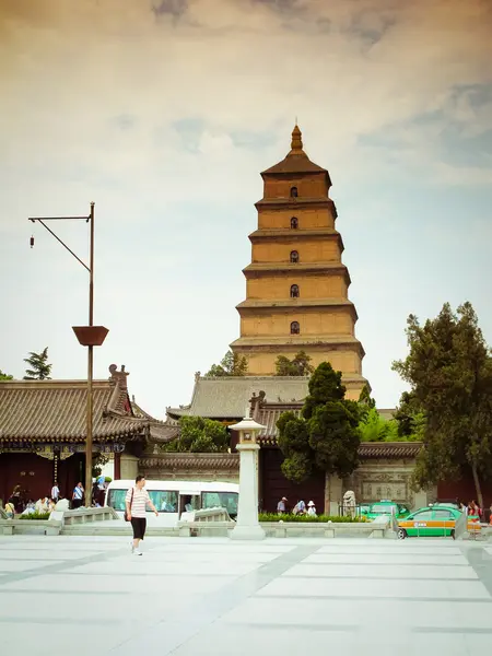 Pagoda gigante dell'oca selvatica - pagoda buddista a Xian, Cina . — Foto Stock