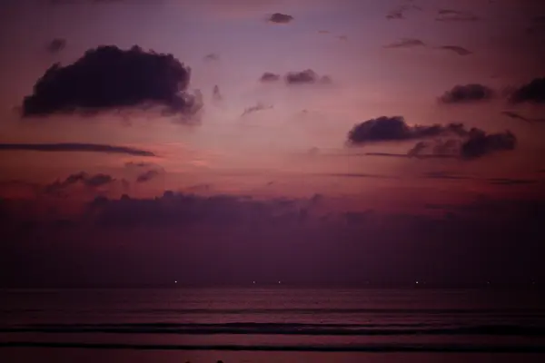 Coucher de soleil Bali Kuta Beach — Photo