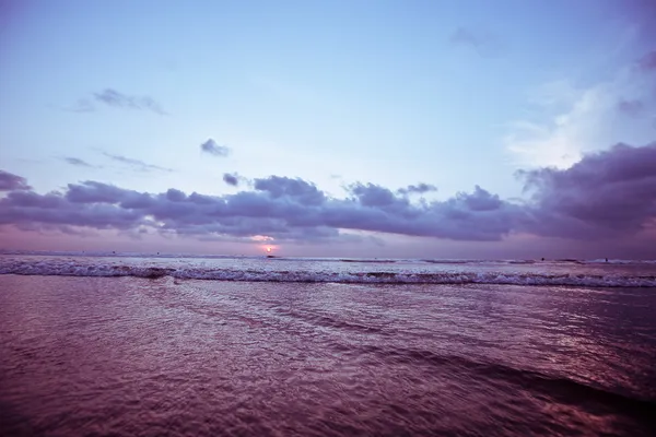 Bali kuta strand zonsondergang — Stockfoto