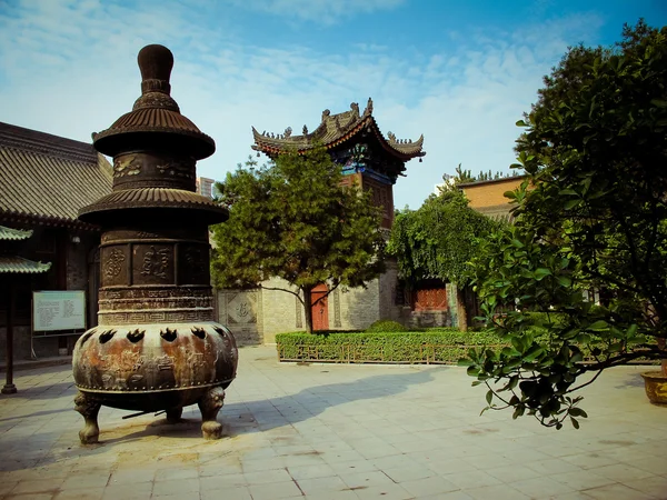 Ein buddhistischer Tempel in China — Stockfoto