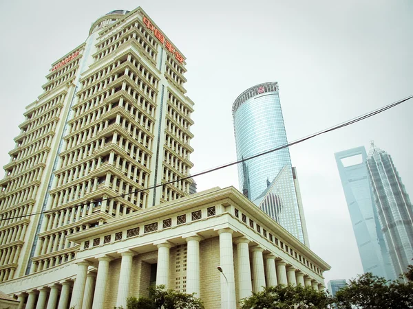 Skyskrapor i shanghai — Stockfoto