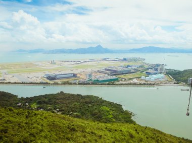 Teleferik görüntüleyin. Hong kong