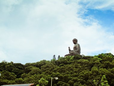 Dev Buda. Po lantau Island, hong Kong'da lin Manastırı