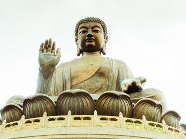 Buddha in Po Lin-Monastery clipart