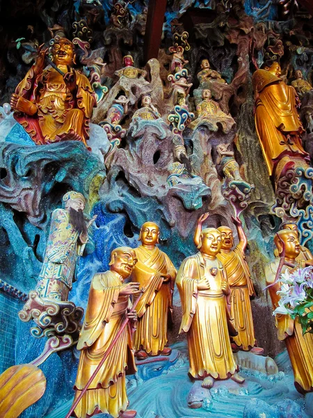 Obraz ráje v buddhistickém chrámu, Thajsko — Stock fotografie