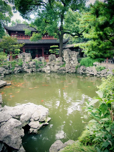 Pavilion in Po Lin Monastery, Hong Kong — Stockfoto