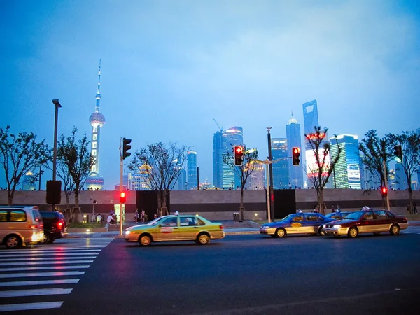 夜の香港の街 — ストック写真