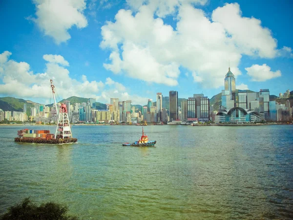 Porto di victoria di Hong kong — Foto Stock