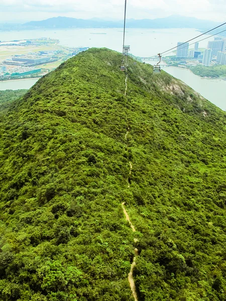 Cable car. Mountains of Honk Kong — Stock Photo, Image